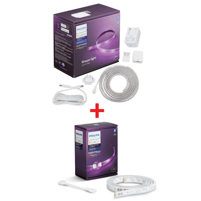 Philips HUE Lightstrip Bundle (2M Base Kit + 1M Extension) - إضاءة